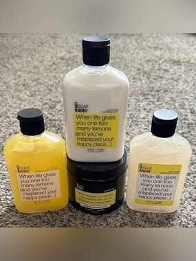BNWT Not Soap Radio When Life Gives You Lemons Ultimate Spa Bundle Lemon Sugar